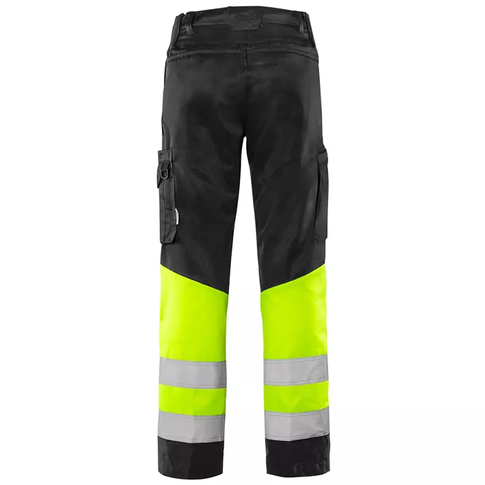 Fristads Green arbeidsbukse 2668 GPLU, Svart/Hi-Vis Gul, large image number 1