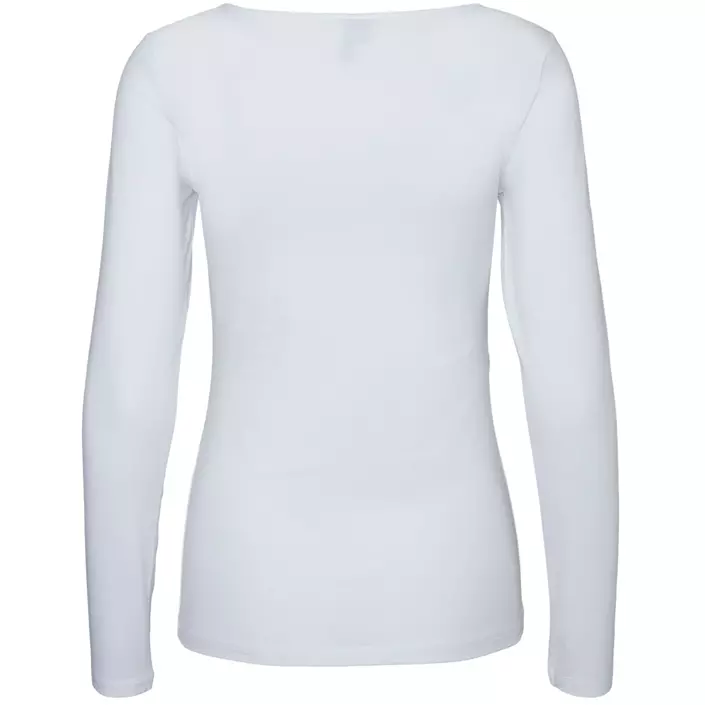 Vero Moda VMMAXI MY SOFT langermet dame T-skjorte, Bright White, large image number 2