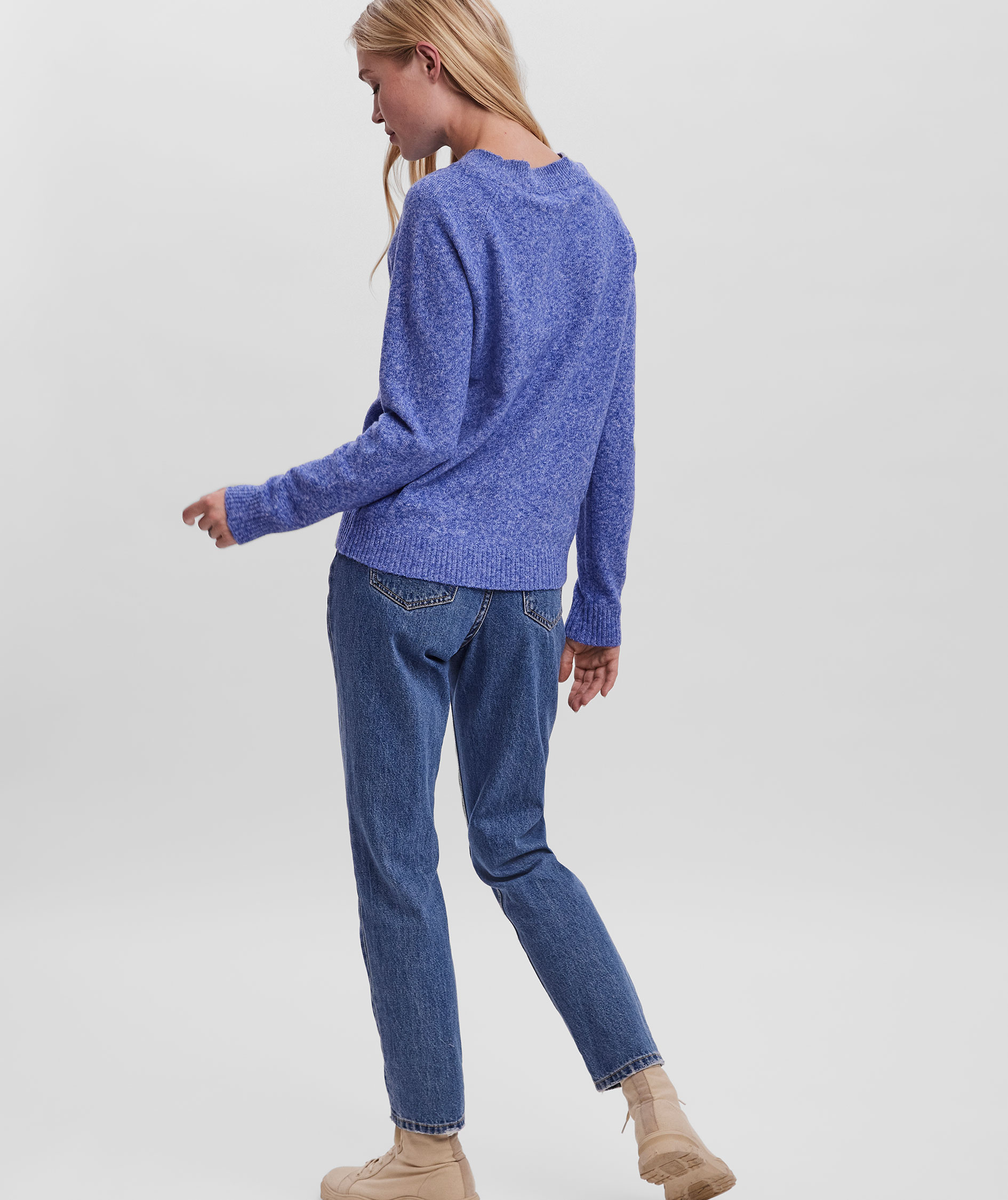 Vero Moda VMDOFFY women's knitted pullover, Surf The Web Melange, large image number 2