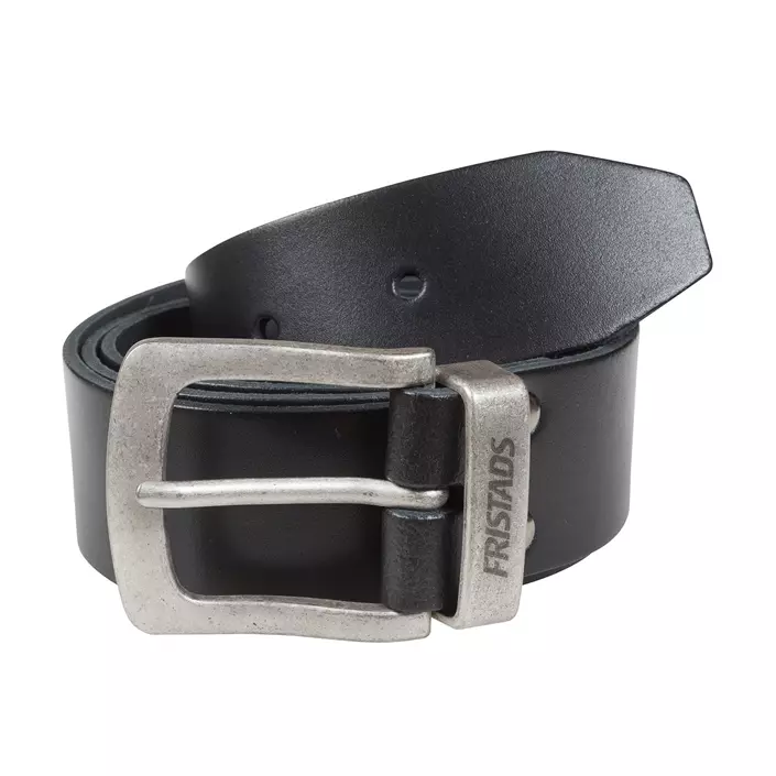 Fristads leather belt 9372, Black, Black, large image number 0