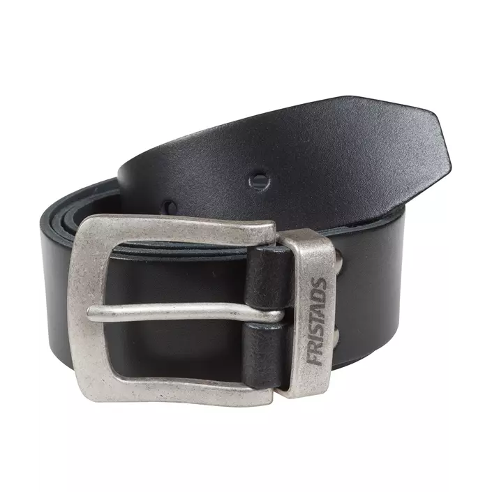 Fristads leather belt 9372, Black, Black, large image number 0