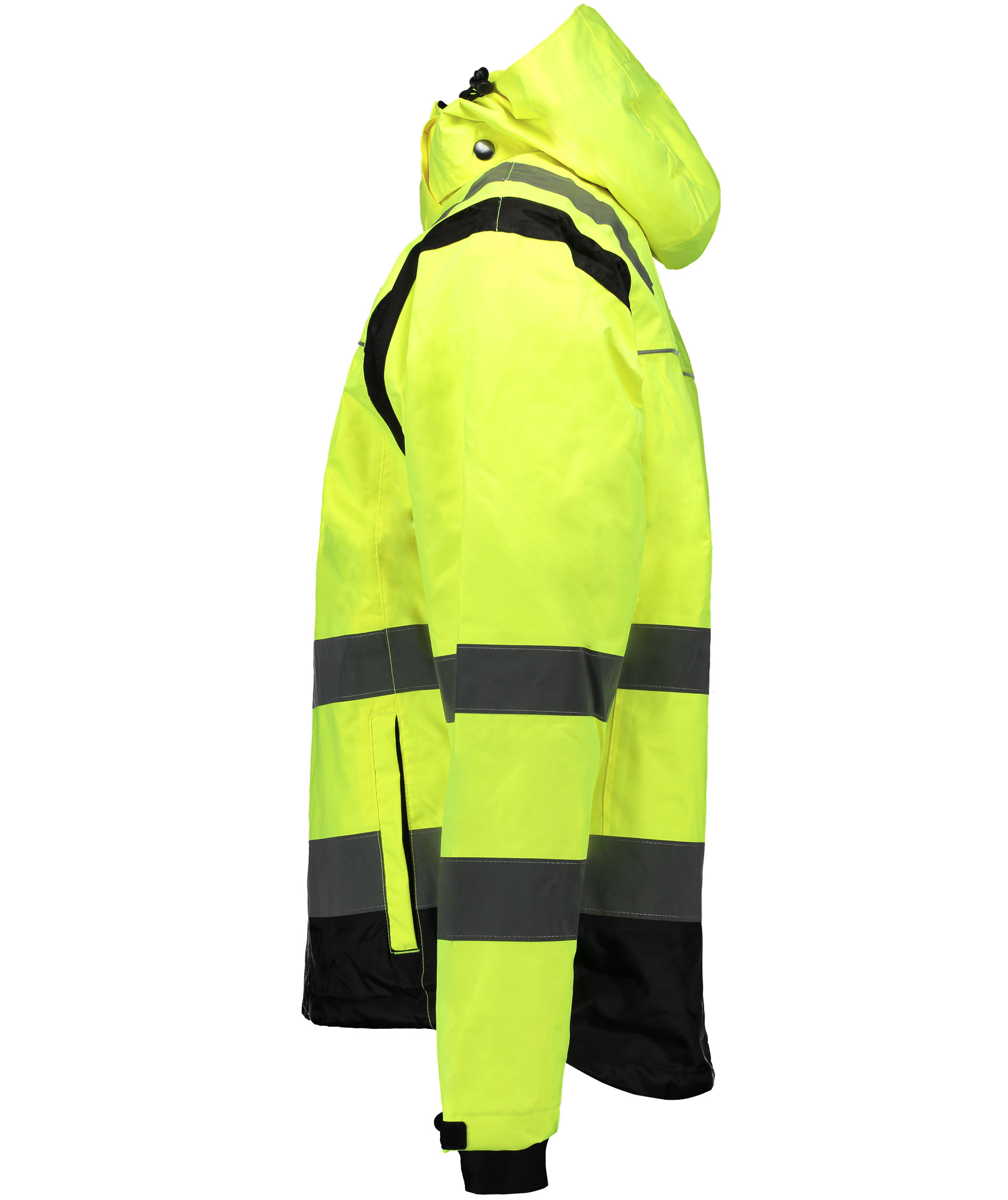Vidar V4010 shell jacket, Hi-vis Yellow/Black, large image number 3