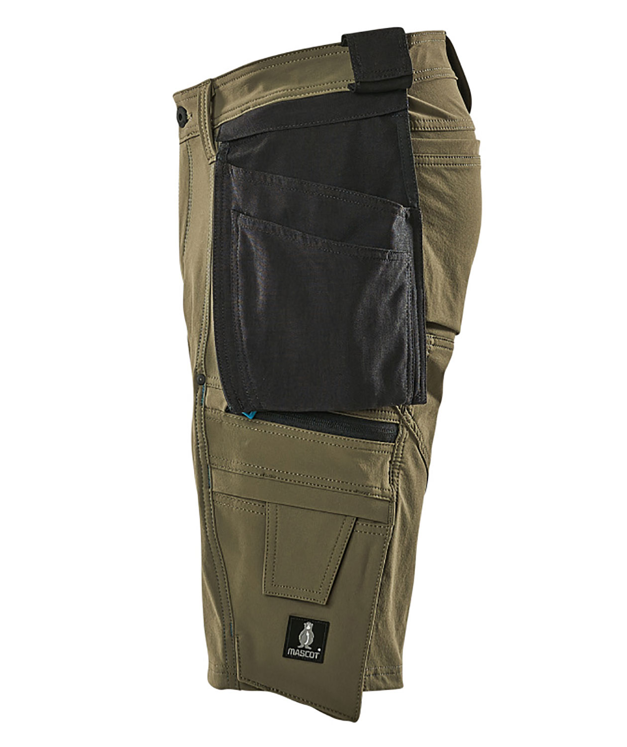 Mascot Advanced hantverksshorts full stretch, Mossgr&ouml;n, large image number 3