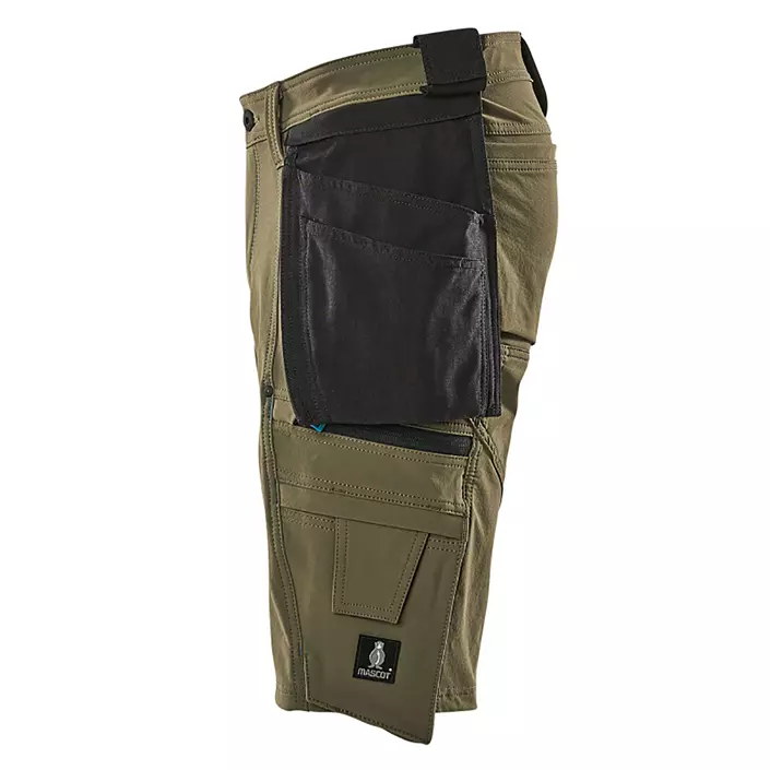 Mascot Advanced craftsman shorts full stretch, Moss green, large image number 3