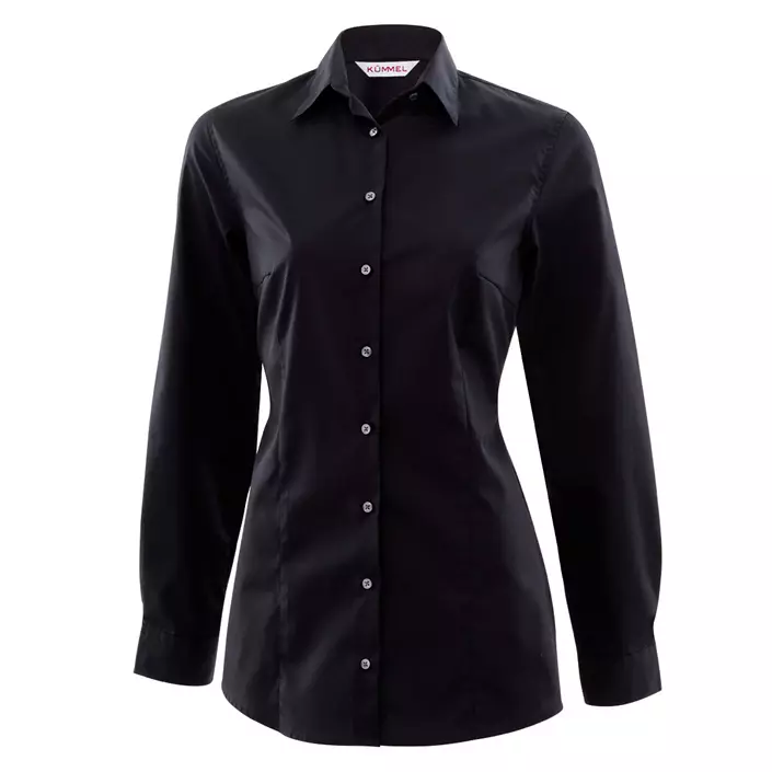 Kümmel Frankfurt Slim fit poplin long-sleeved women's shirt, Black, large image number 0