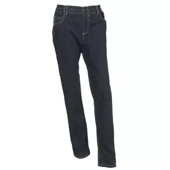 Nybo Workwear Jazz pull-on jeans exstra lång, Denim blå