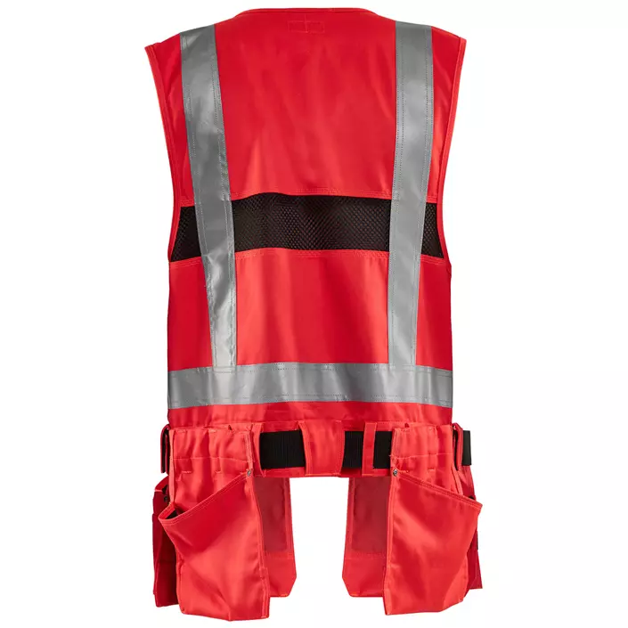 Blåkläder tool vest, Hi-Vis Red, large image number 1