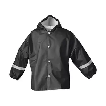 Elka Elements PU kids rain jacket, Black