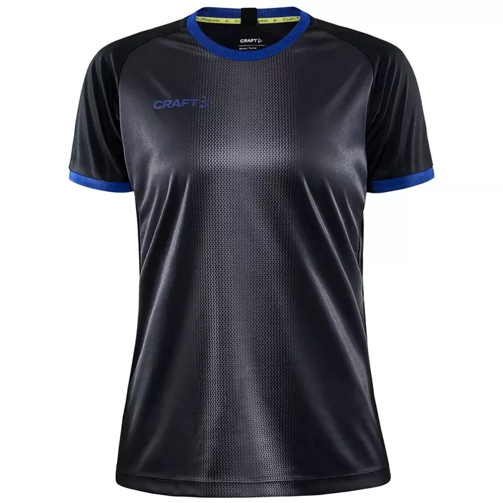 Craft Progress 2.0 Graphic Jersey Damen T-Shirt, Schwarz/Club Cobolt, large image number 0