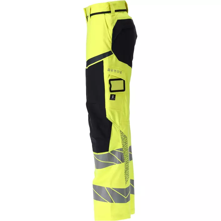 Mascot Accelerate Multisafe diamond fit dame arbejdsbukser full stretch, Hi-Vis Gul/Mørk Marine, large image number 3