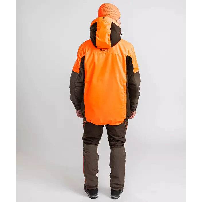 Pinewood Thorn Resistant jakke, Mosgrøn/Orange, large image number 4