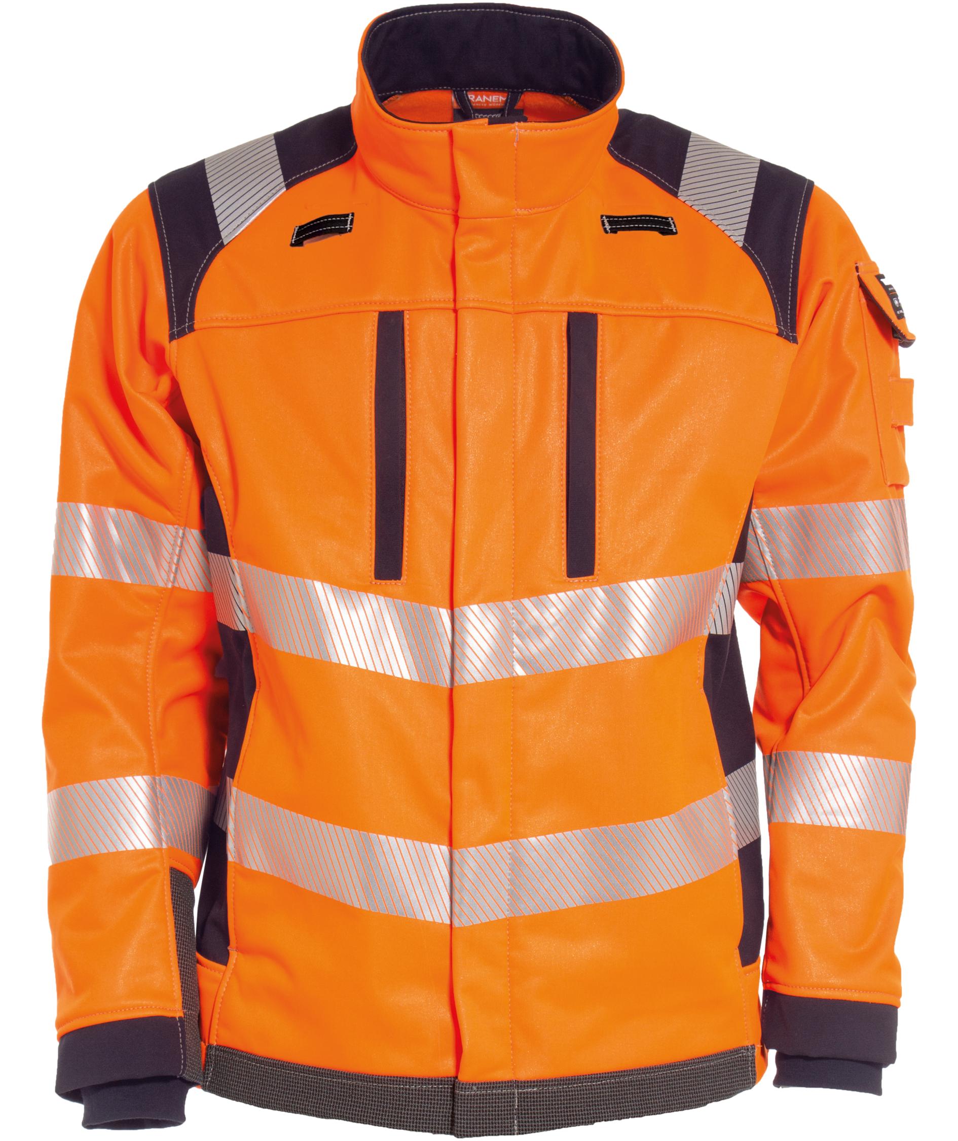 Tranemo Zenith FR softshell jacket, Hi-Vis Orange/Navy