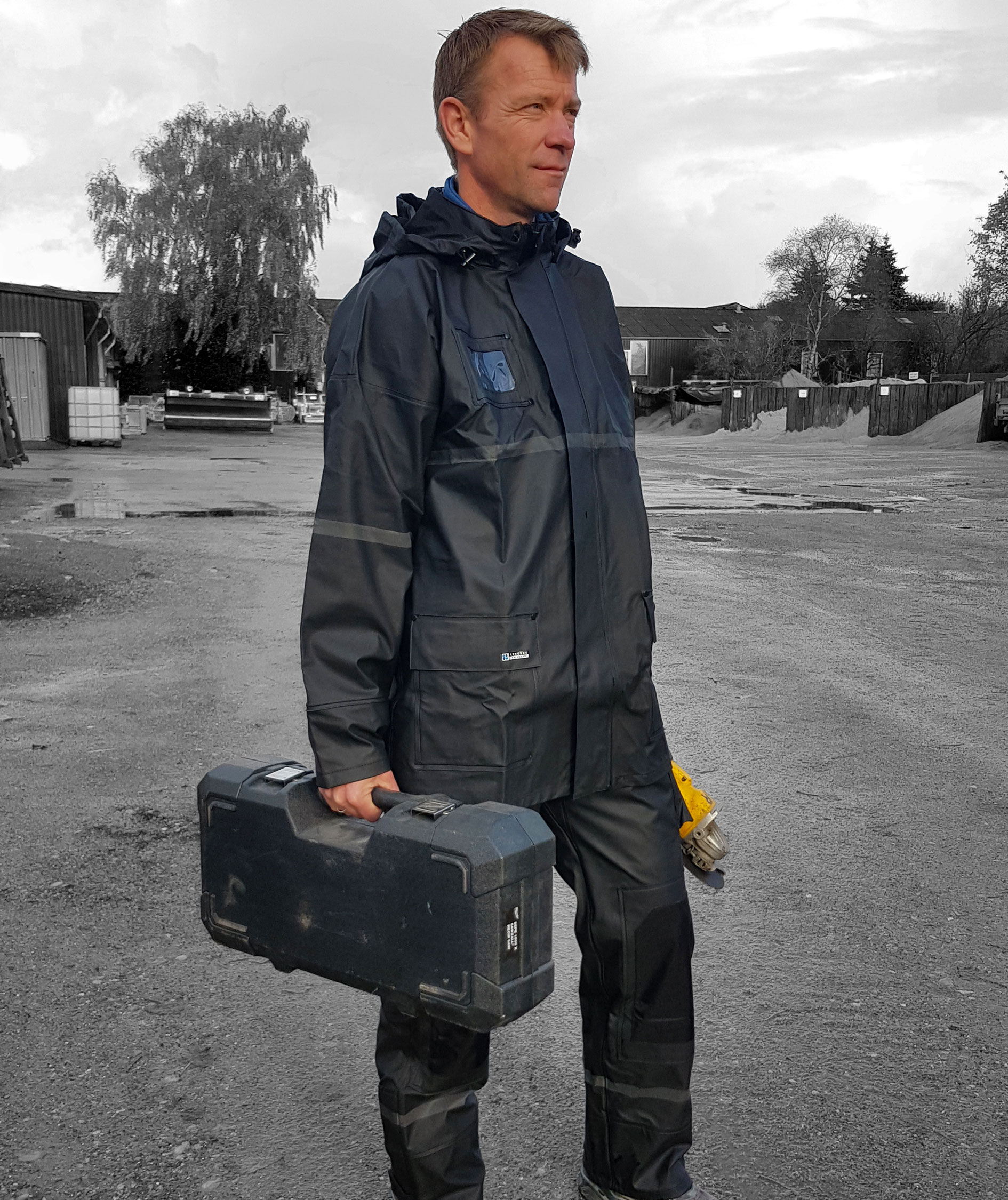 Lyngs&oslash;e PU/PVC regnjakke