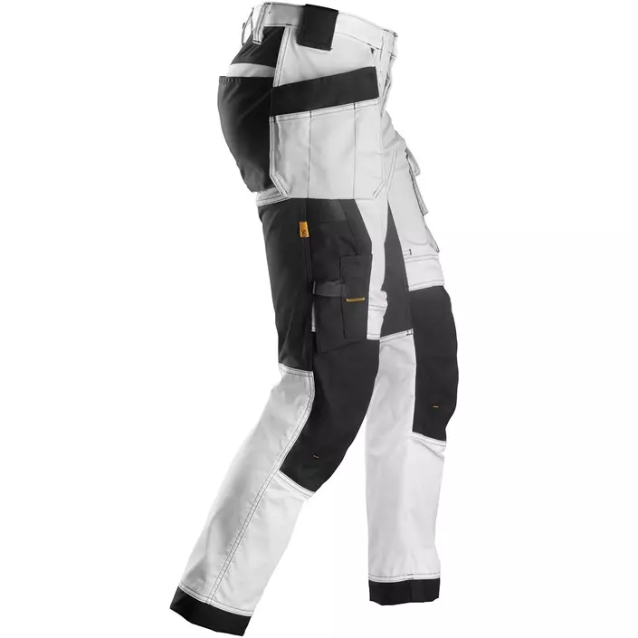Snickers AllroundWork craftsman trousers 6241, White/Black, large image number 4