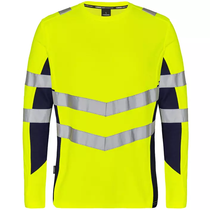 Engel Safety long-sleeved T-shirt, Yellow/Blue Ink, large image number 0