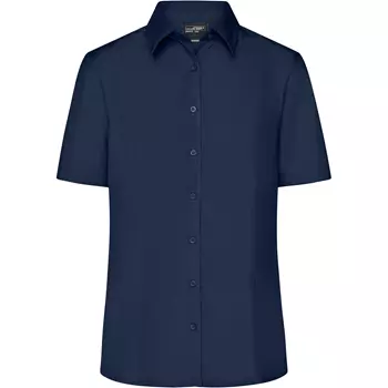 James & Nicholson kortærmet Modern fit dameskjorte, Navy