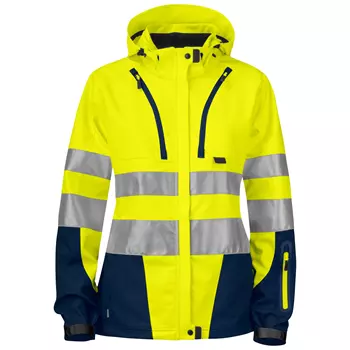 ProJob women's shell jacket 6423, Yellow/Marine