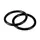 OX-ON Tecmen 2-pak O-ring, Svart, Svart, swatch