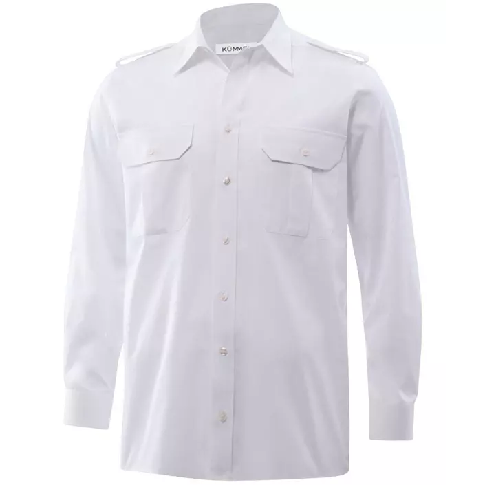 Kümmel Howard Slim fit pilotskjorte med ekstra ærmelængde, Hvid, large image number 0