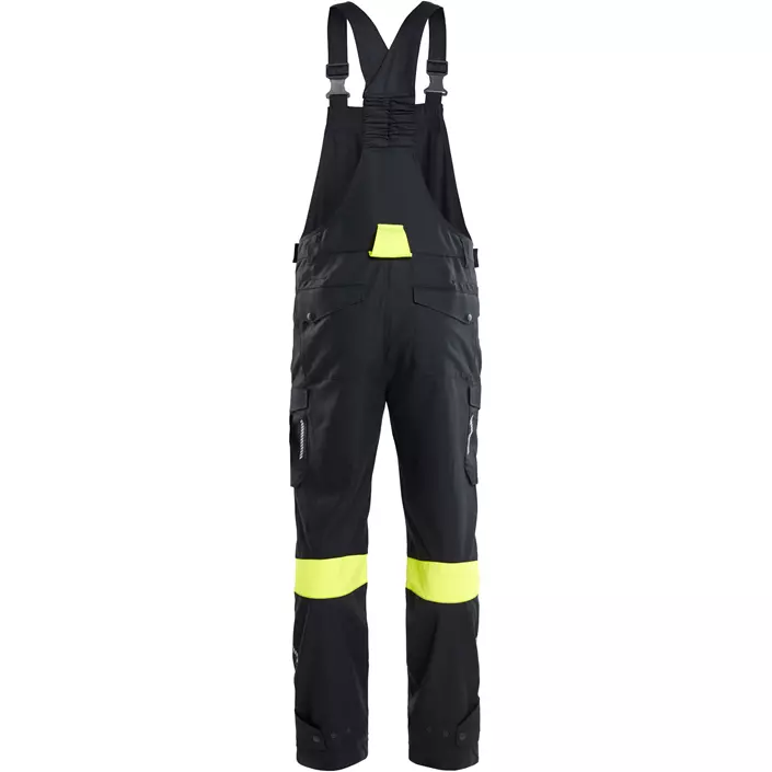 Blåkläder FR Latzhose, Schwarz/Hi-Vis Gelb, large image number 1