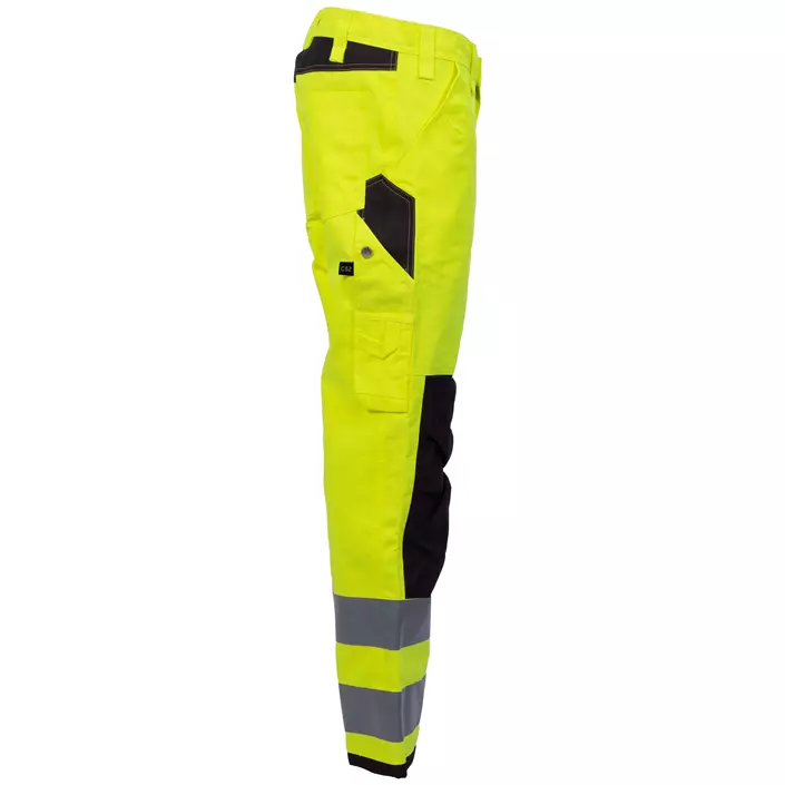 Helly Hansen Brent arbejdsbukser, Hi-vis gul/charcoal, large image number 2