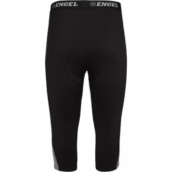 Engel 3/4 thermal underpants 3/4-length, Black/Anthracite