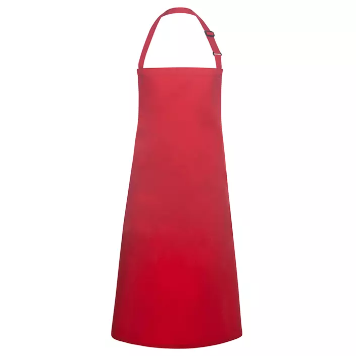 Karlowsky Basic water-repellent bib apron, Red, Red, large image number 0