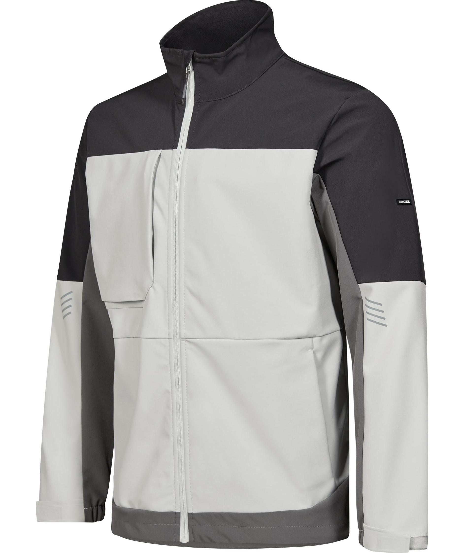 Engel Entire softshell jacket, Bone White/Anthracite Grey, large image number 5
