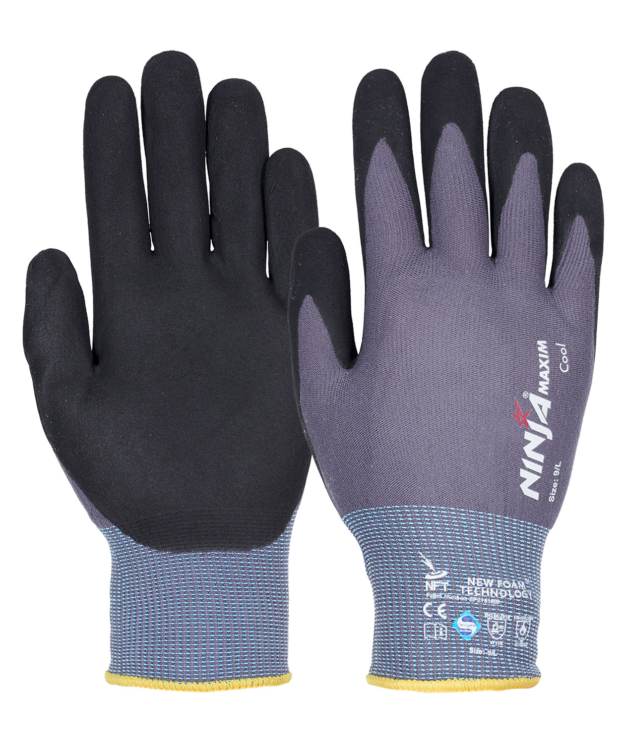 Ninja Maxim work gloves, Grey/Black, large image number 0