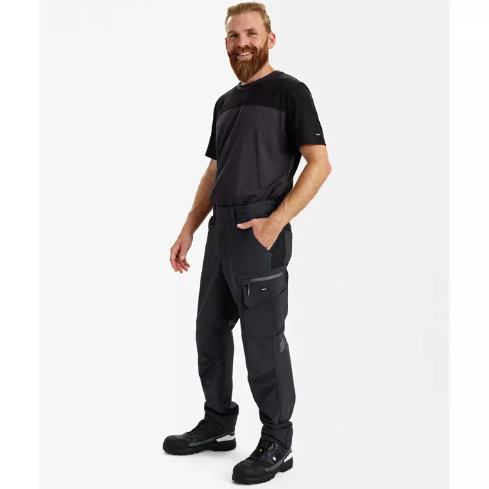 Engel Entire servicebyxa full stretch, Anthracite Grey/Black, large image number 2
