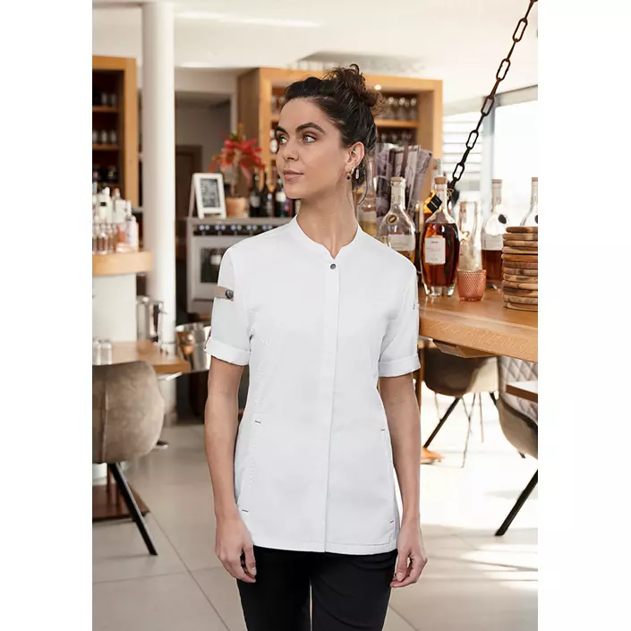 Karlowsky Green-Generation short sleeved chefs jacket, White, large image number 1
