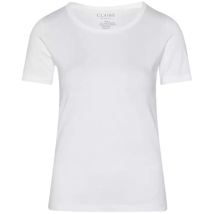 Claire Woman Allison dame T-shirt, Hvid, large image number 0