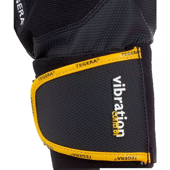 Tegera 9183 vibrationsdämpande handskar, Svart/Gul, large image number 2