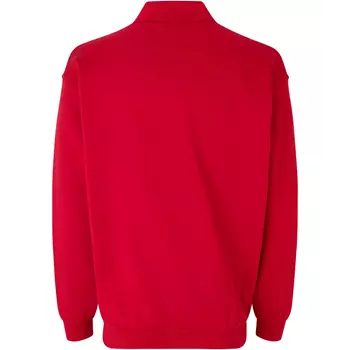 ID Game langærmet Polo sweatshirt, Rød