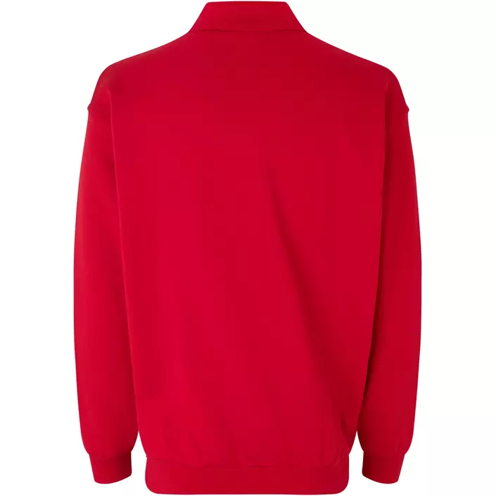 ID Classic long-sleeved Polo Sweatshirt, Red, large image number 1