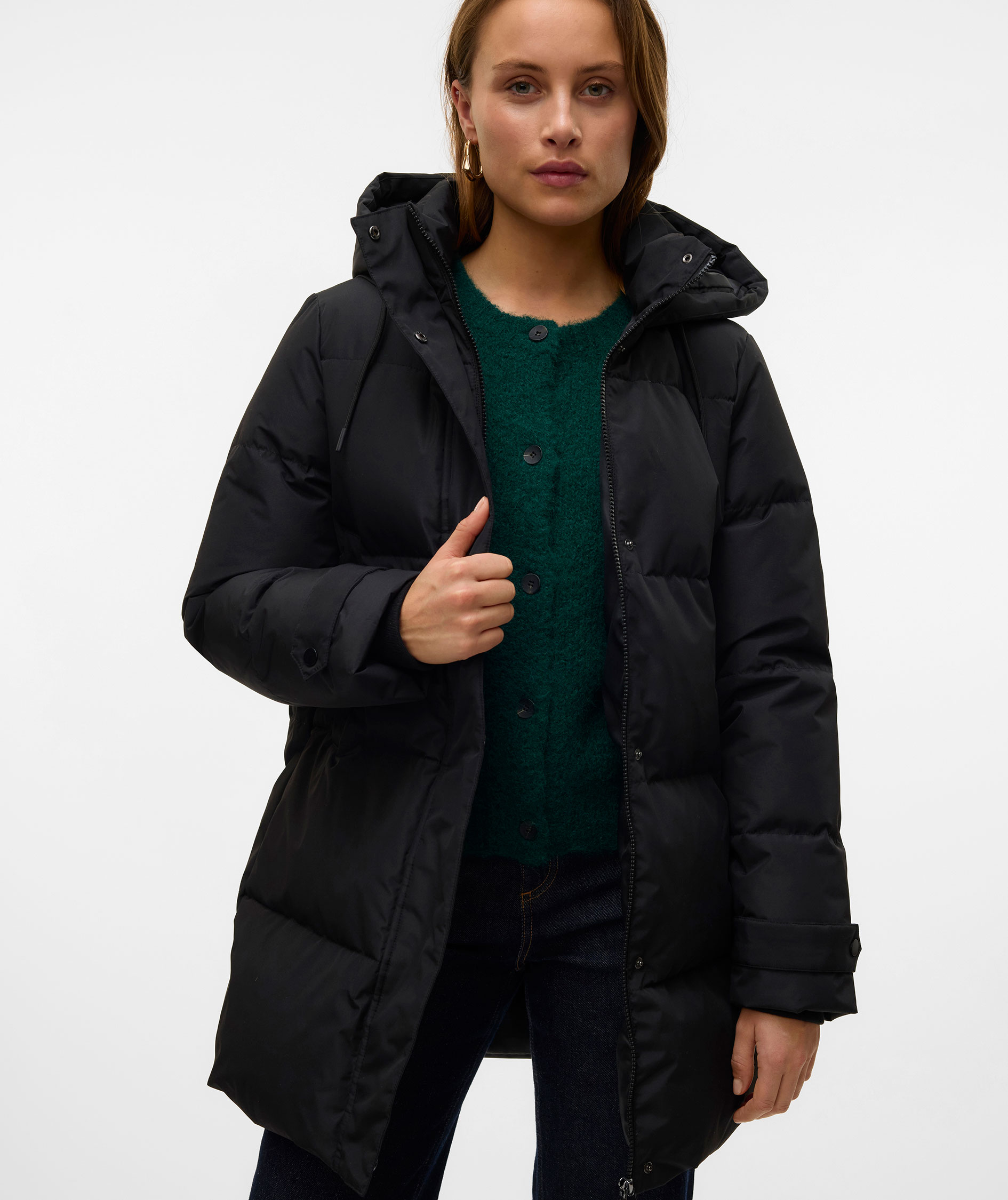 Vero Moda VMLEONIELEA dunjacka dam, Black, large image number 4