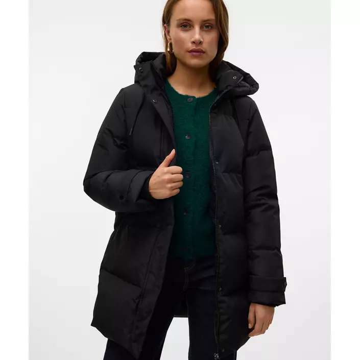 Vero Moda VMLEONIELEA dunjacka dam, Black, large image number 4
