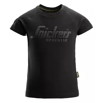 Snickers logo T-shirt 7514 for kids, Black