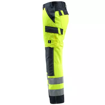 Mascot Safe Light Maitland work trousers, Hi-Vis Yellow/Dark Marine