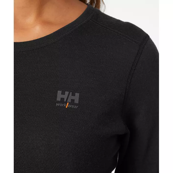 Helly Hansen Lifa women's long-sleeved undershirt with merino wool, Black, large image number 4