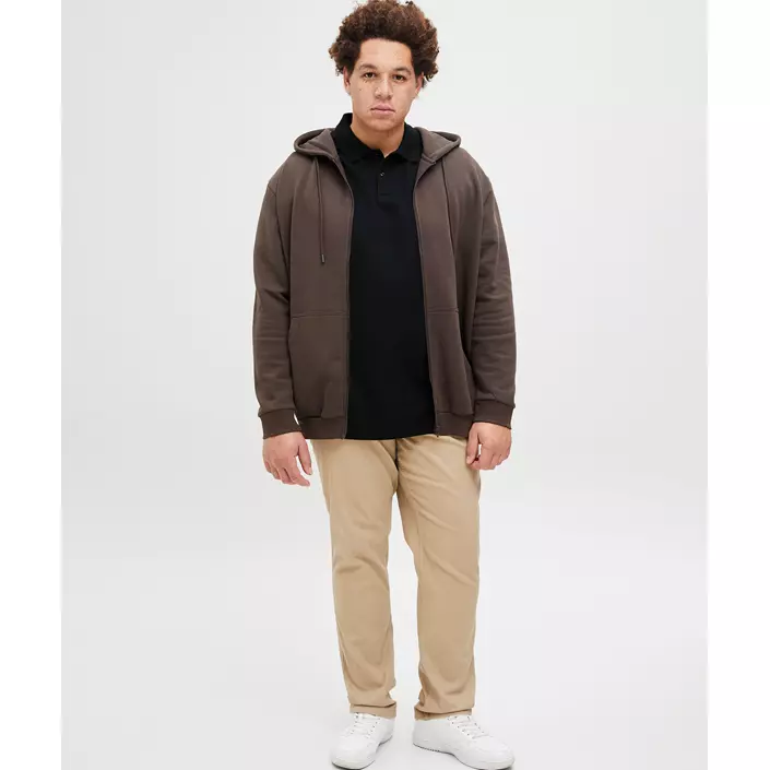 Jack & Jones Plus JJEAUSTIN Polo T-shirt, Black, large image number 6