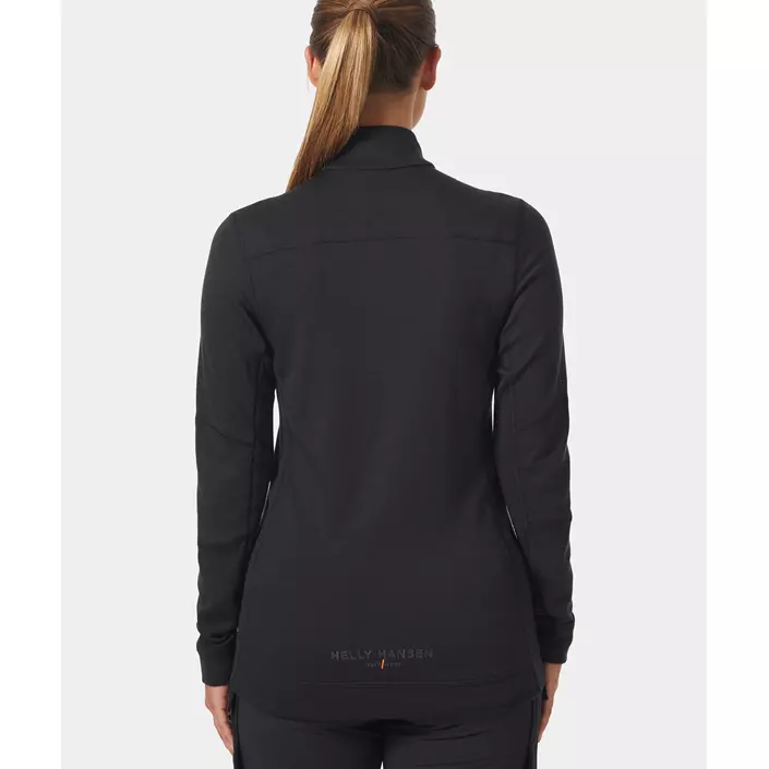 Helly Hansen Lifa women's long-sleeved undershirt half zip with merino wool, Black, large image number 3