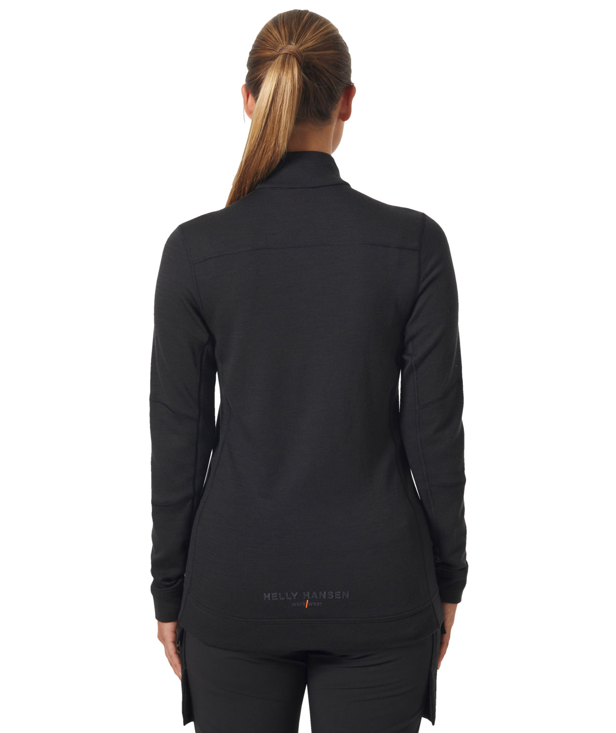 Helly Hansen Lifa women's long-sleeved undershirt half zip with merino wool, Black, large image number 3