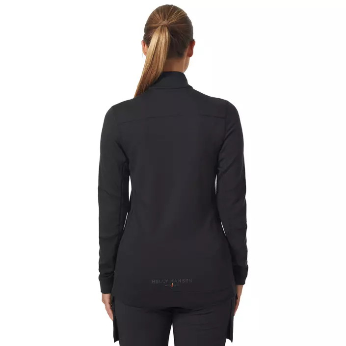 Helly Hansen Lifa Merino dam långärmad undertröja half zip med merinoull, Svart, large image number 3