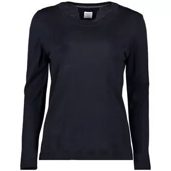 Seven Seas women's knitted pullover with merino wool, Navy