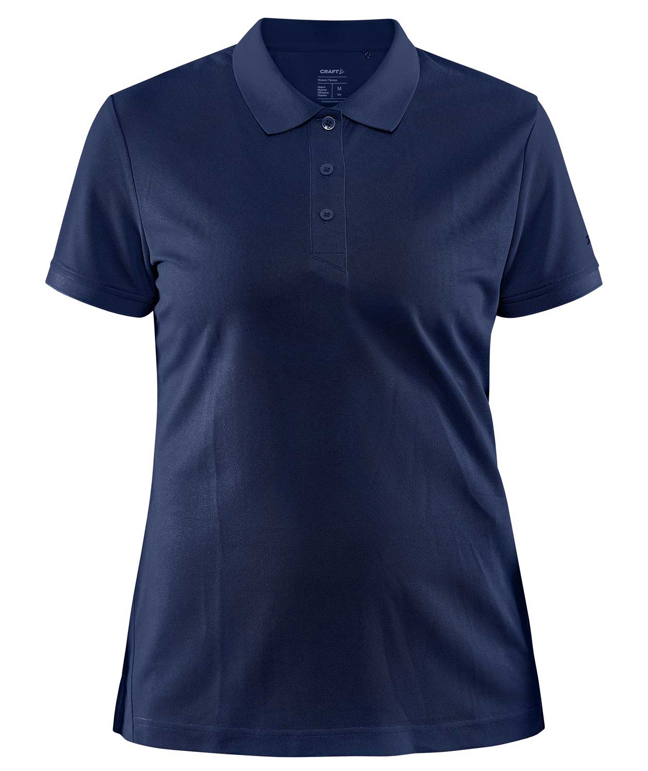 Craft Core Unify women's polo shirt, Dark Blue Melange, Dark Blue Melange, swatch