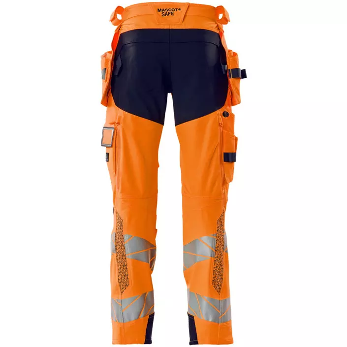 Mascot Accelerate Safe Handwerkerhose Full stretch, Hi-Vis Orange/Dunkel Marine, large image number 1