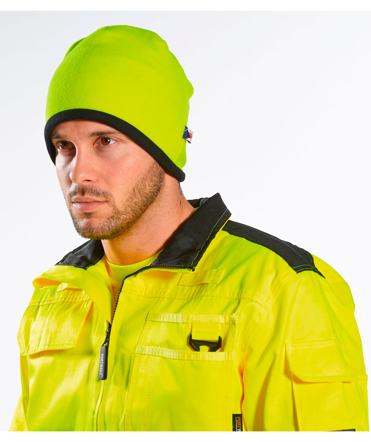 Portwest reversibel fleecem&ouml;ssor, Gul/Svart, Gul/Svart, large image number 2