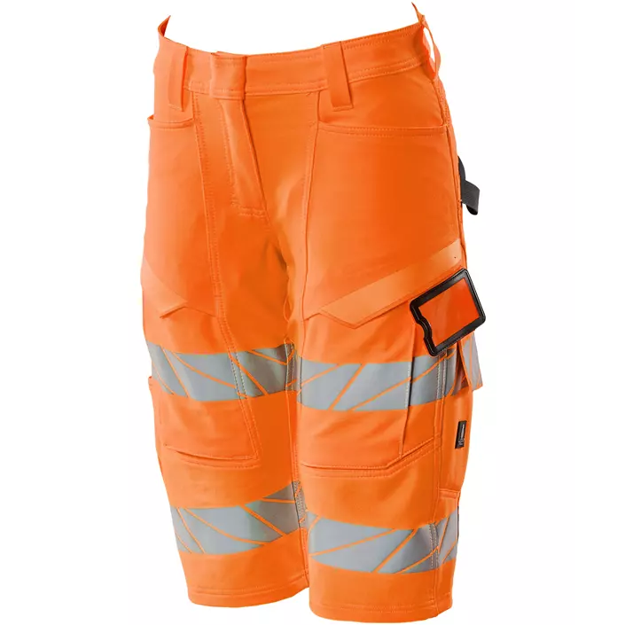 Mascot Accelerate Safe diamond fit shorts dam full stretch, Varsel Orange, large image number 2