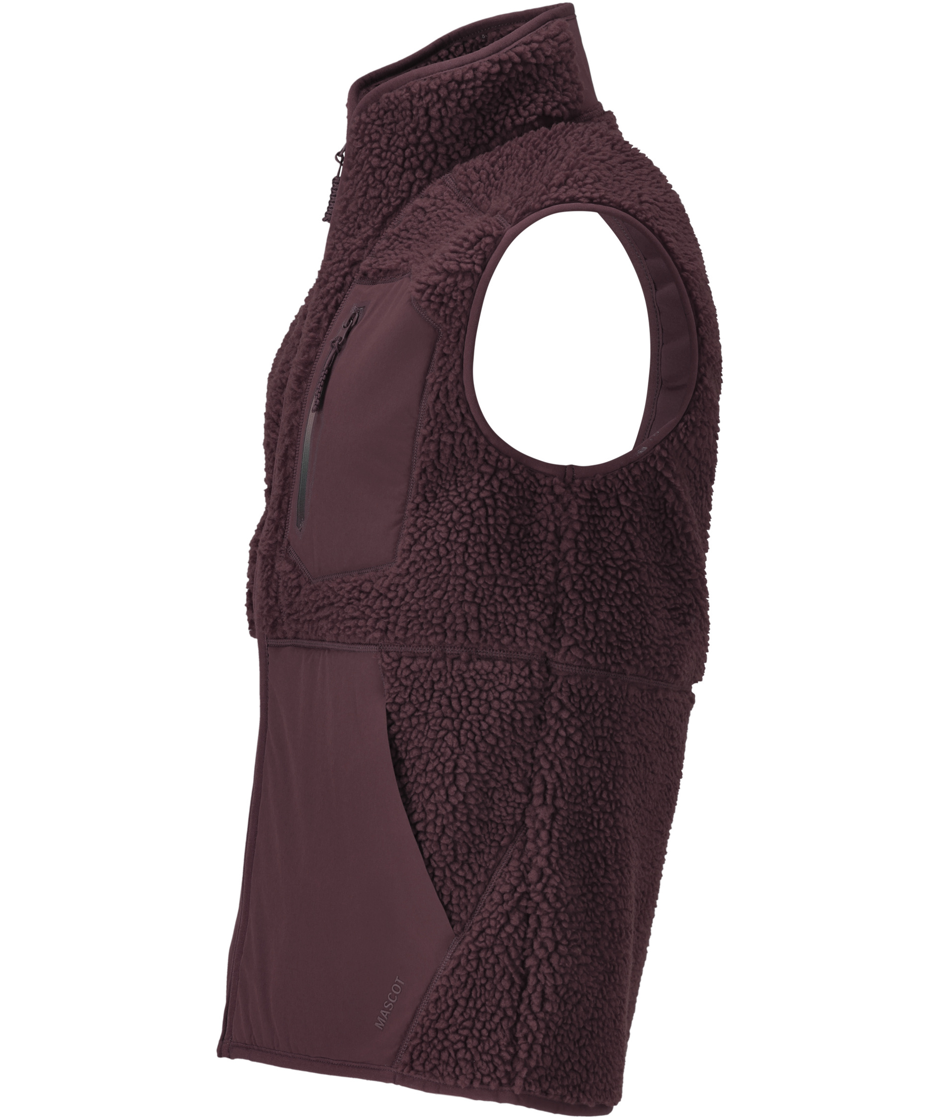 Mascot Customized fiberpelsvest, Bordeaux, large image number 3